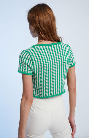 Lace Up Crochet Sweater image number 3