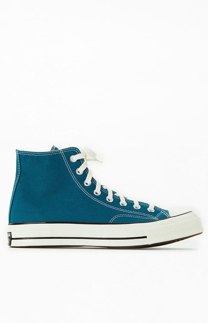 Teal chucks new arrivals high tops