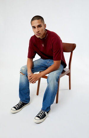 Indigo Blue 501 Original Fit Jeans image number 4