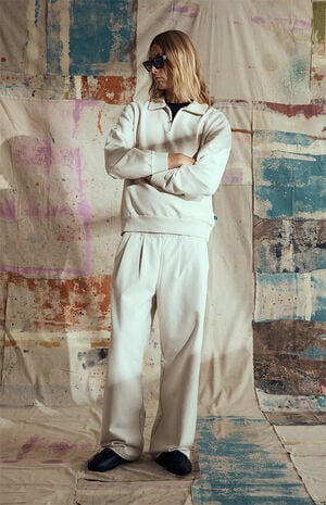 by Pacsun White Sully Extreme Baggy Sweatpants image number 2