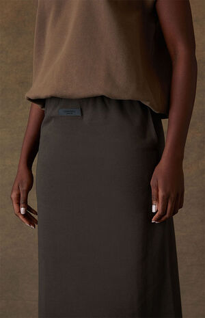Women's Off Black Midi Skirt image number 5