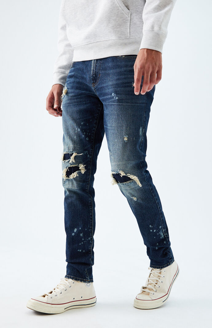 Dark Ripped Skinny Jeans