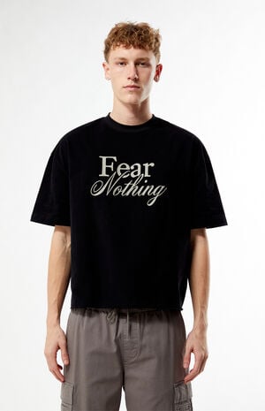 Fear Nothing Cropped Boxy T-Shirt image number 1