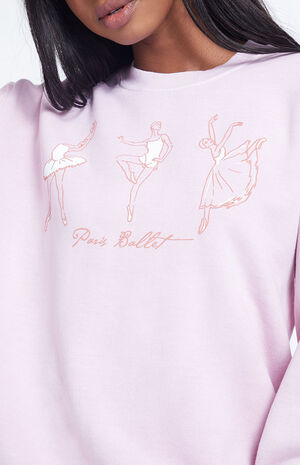 Paris Ballet Crest Crew Neck Sweatshirt image number 2