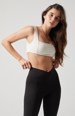 PAC WHISPER Ivory Bandage Sports Bra image number 3