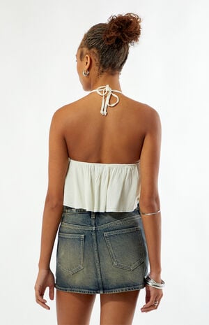 Flynn Ruffle Halter Tank Top image number 5