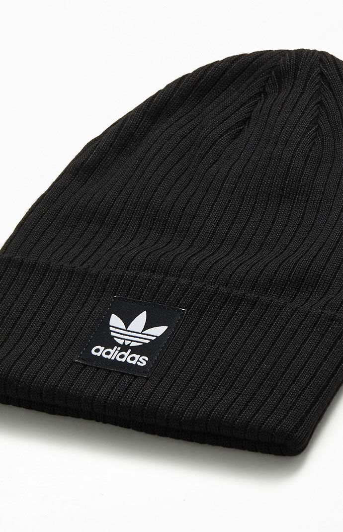 Black Adicolor OG Ribbed 2.0 Beanie