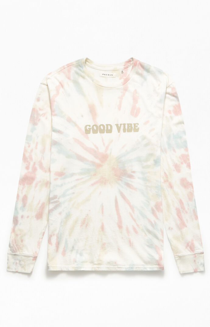 Pacsun Tribe Tie Dyed Long Sleeve T Shirt Pacsun