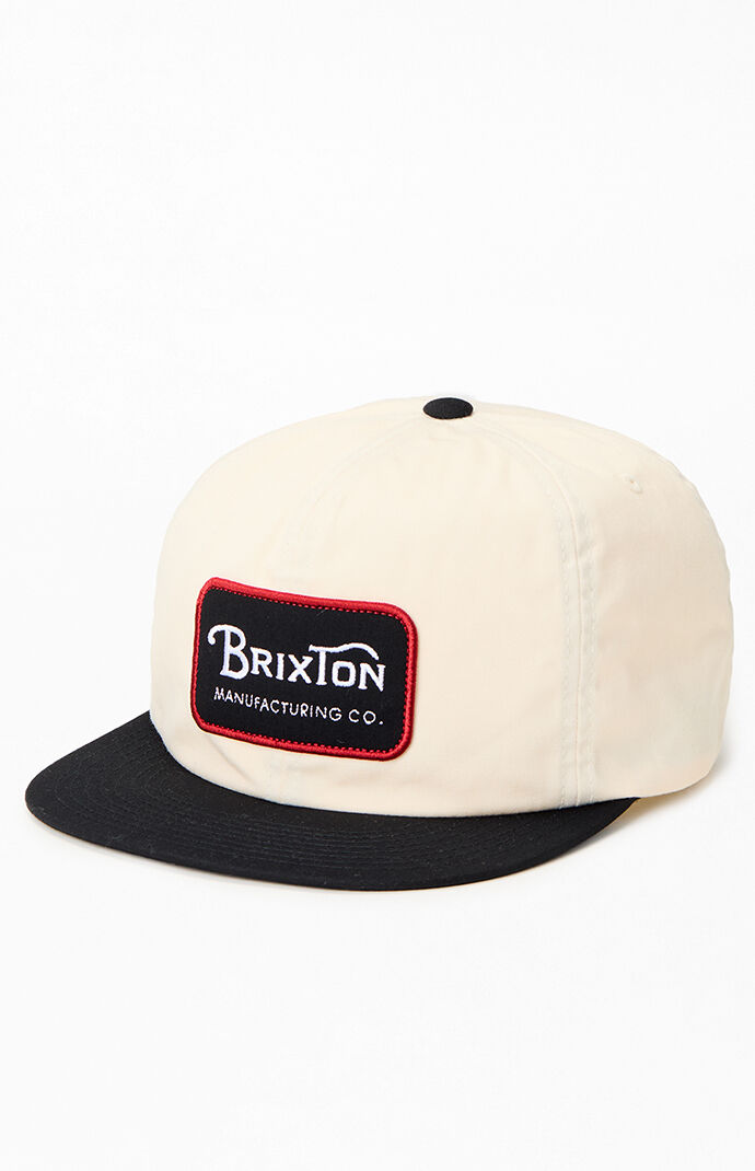 Unisex Grade Snapback in Black/Orange/White – Brixton