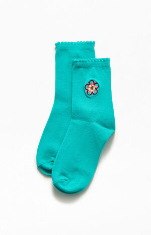 Swirly Flower Socks image number 3