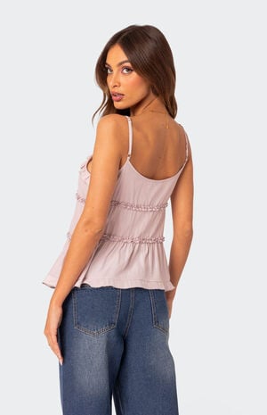 Juniper Tie Front Ruffled Top image number 2