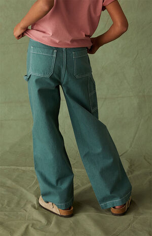 Eco Green Boyfriend Carpenter Jeans image number 4