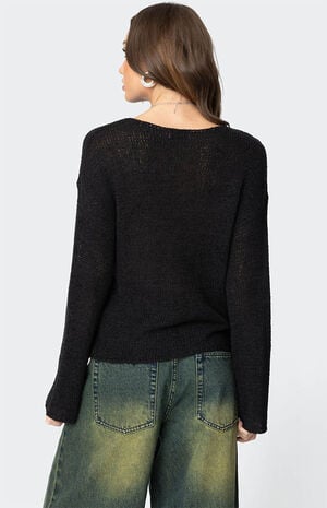 Drop Shoulder Light Knit Sweater image number 5