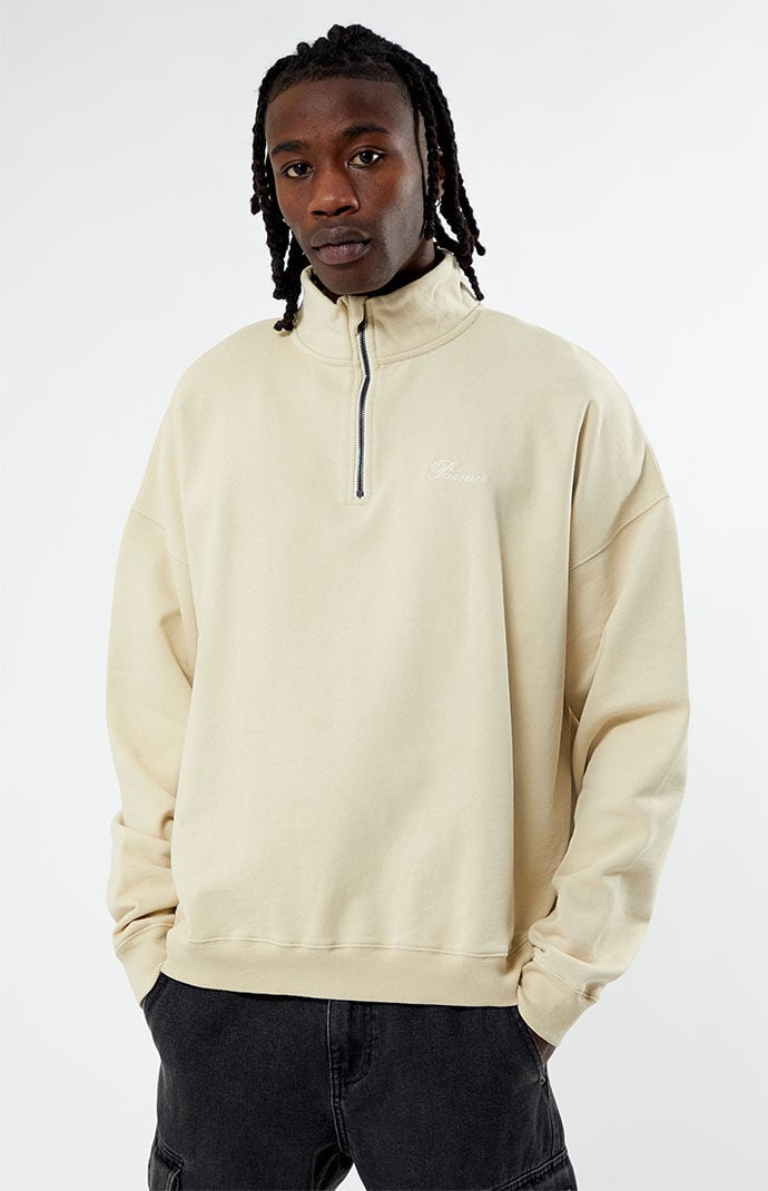 Tan cheap quarter zip
