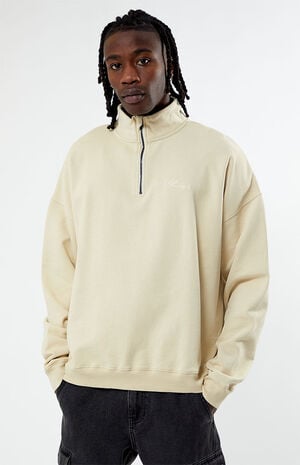 Eco Tan Solid Quarter Zip Sweatshirt image number 1