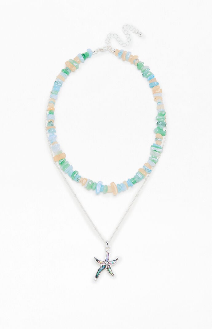 Pacsun Starfish Shell Layered Necklace