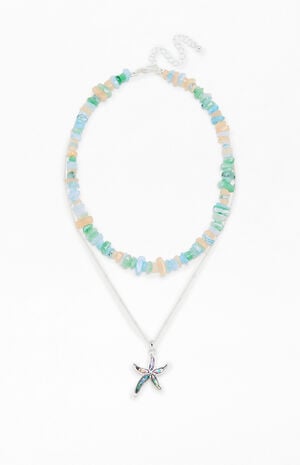 Starfish Shell Layered Necklace image number 1