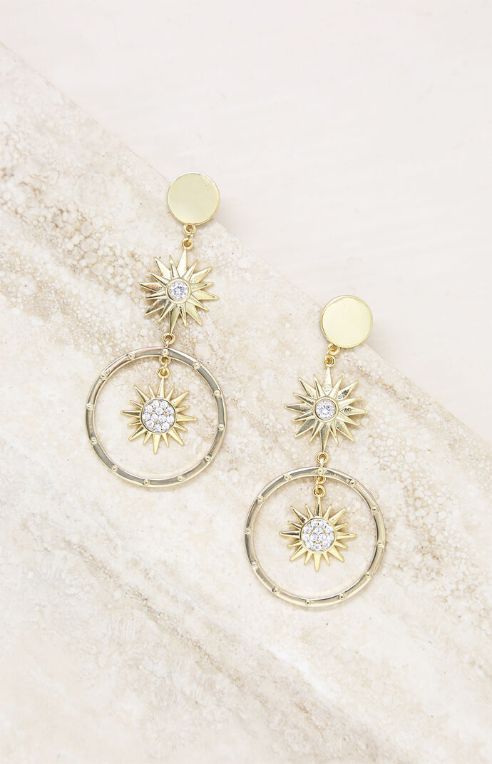 Eclipse Crystal Hoop Earrings