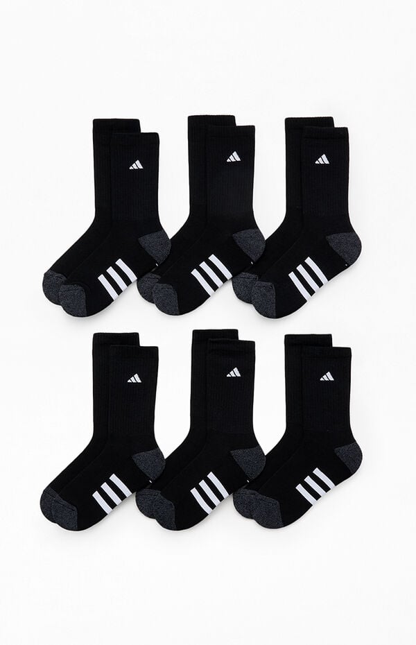 adidas Kids 6 Pack Cushioned Crew Socks