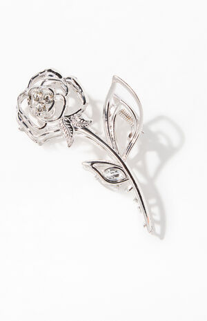 Rose Metal Hair Claw Clip image number 1