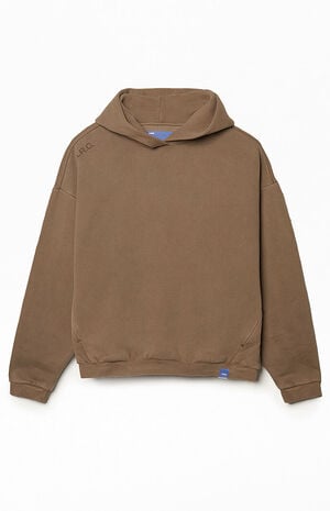 Brown Vintage Wash Heavyweight Fleece Hoodie image number 1