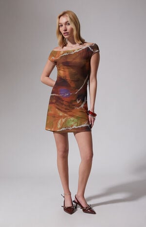 Sophia Printed Mini Dress image number 1