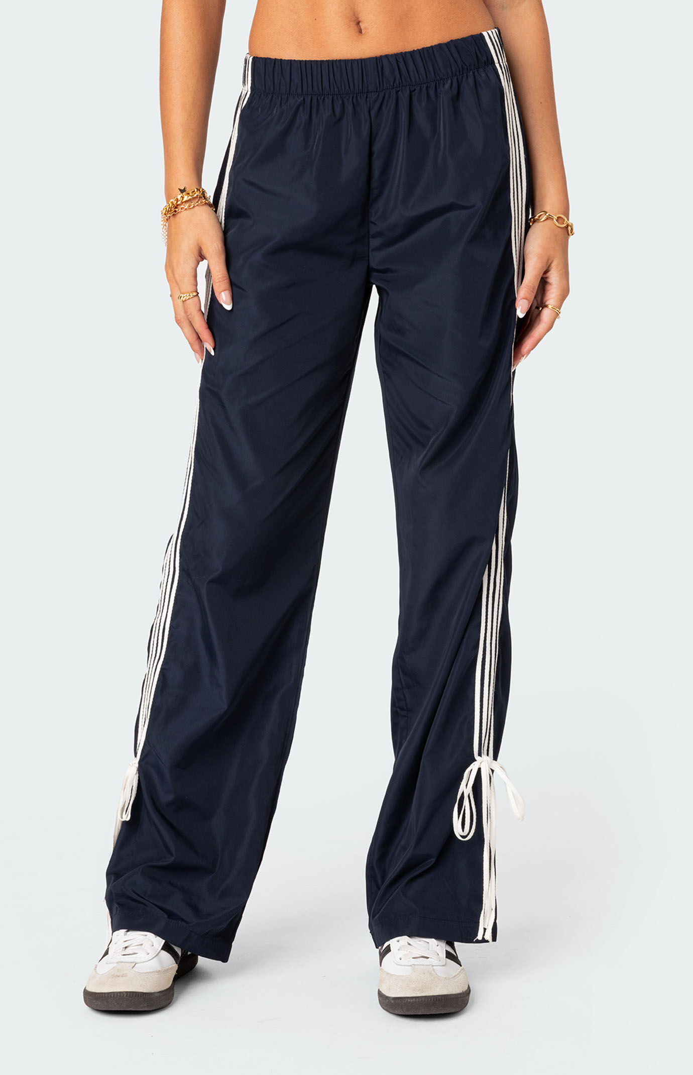 Kleesier☆Milky ribbon track pants Edikted Remy Bow Ribbon Track Pants | PacSun