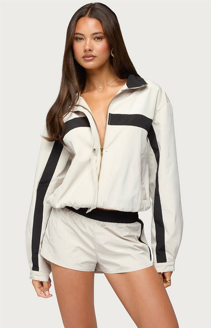 Edikted Emrie Stripey Nylon Jacket