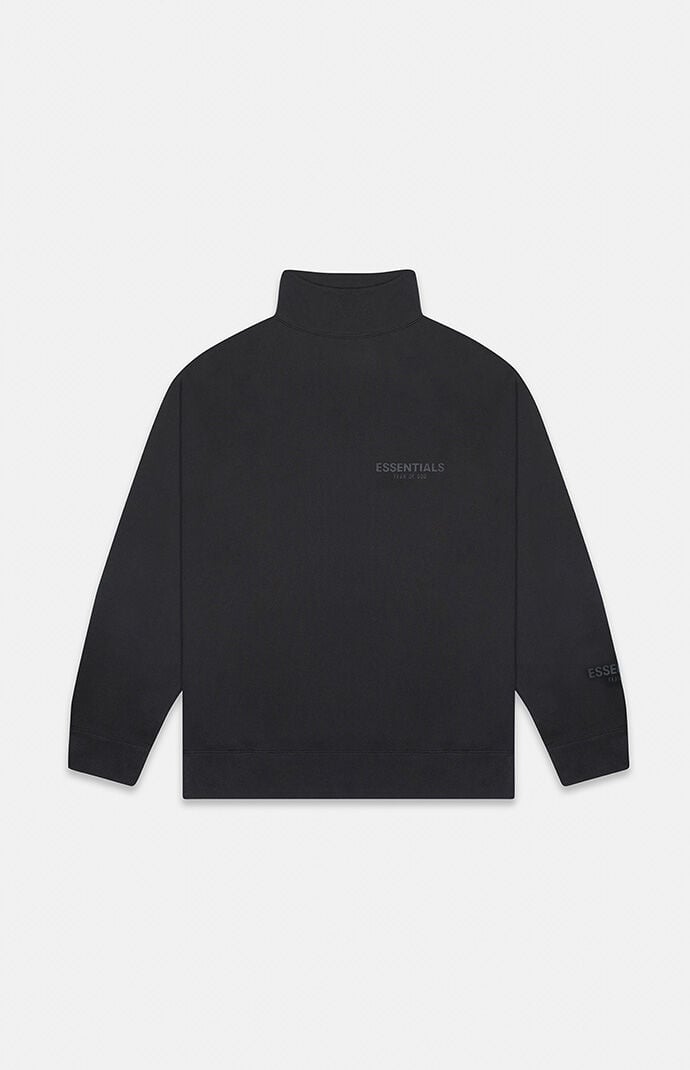 素晴らしい品質 Fear of God Essentials Black Mock Neck Sweatshirt | PacSun トップス