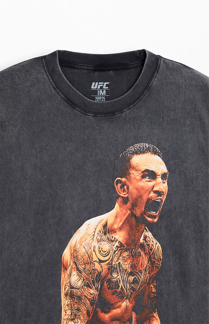 Pacsun Men s UFC Max Holloway BMF Champion T Shirt in Washed Black Size Small