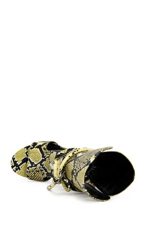 Women's Bocker Yellow Snake Stiletto Sandals image number 4