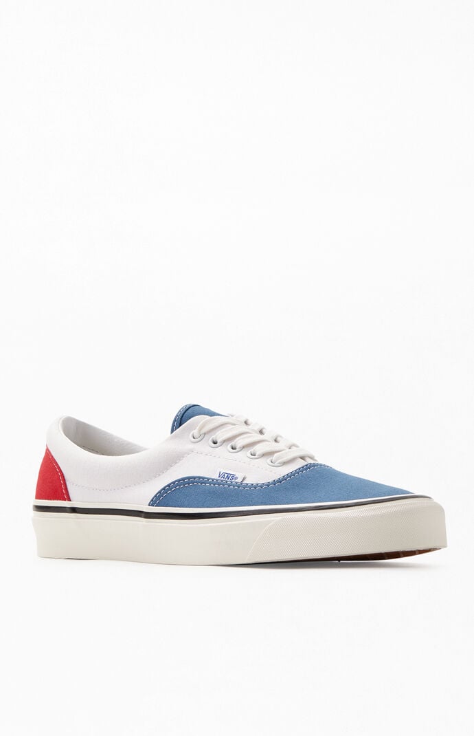 red blue and white vans