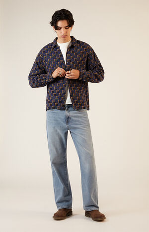 Washed Cropped Camp Flannel Shirt image number 4