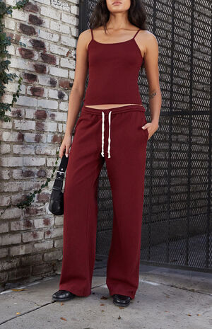 Burgundy Skylar Tank Top image number 4