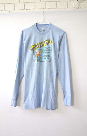Upcycled Carpenter Long Sleeve T-Shirt image number 1