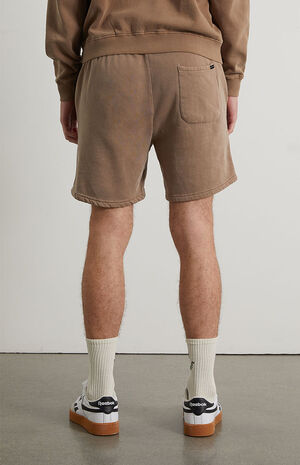 Desert Taupe Fleece Sweat Shorts image number 4