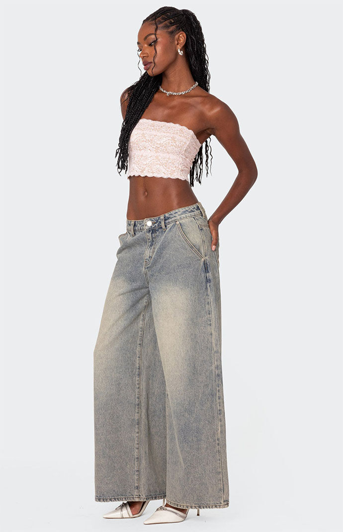パンツ Saint Martin wide baggy denim pants Saint Martin wide baggy denim pants - パンツ