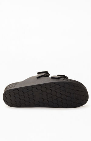 Women's Rubber Double Buckle Slide Sandals image number 4