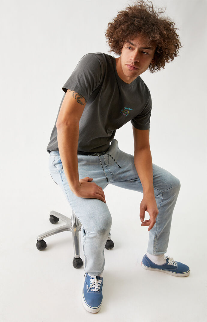 Brixton Light Wash Jogger Pants