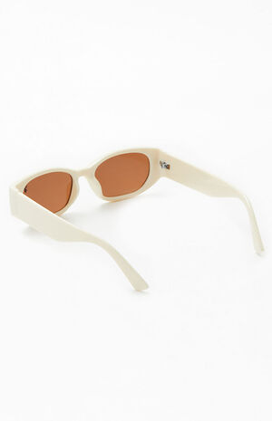 By PacSun Beige Plastic Icon Sunglasses image number 2