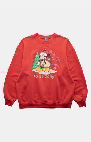 2000s Mickey Tis the Season Crew Neck Sweatshirt image number 1