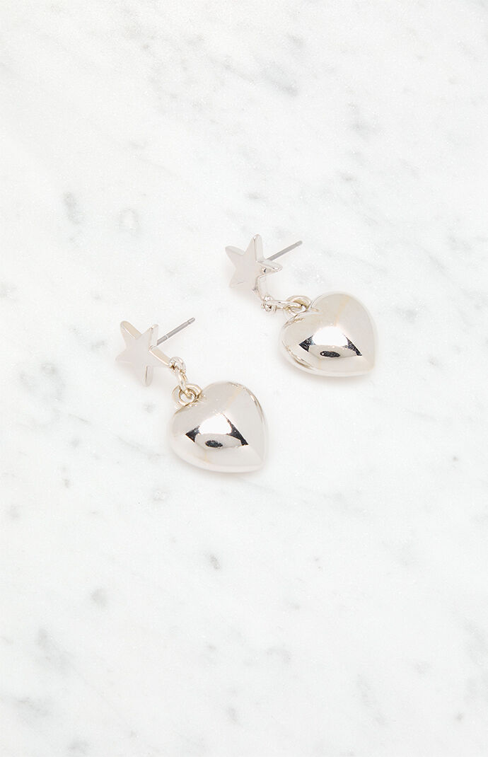 LA Hearts Star Heart Drop Earrings | PacSun