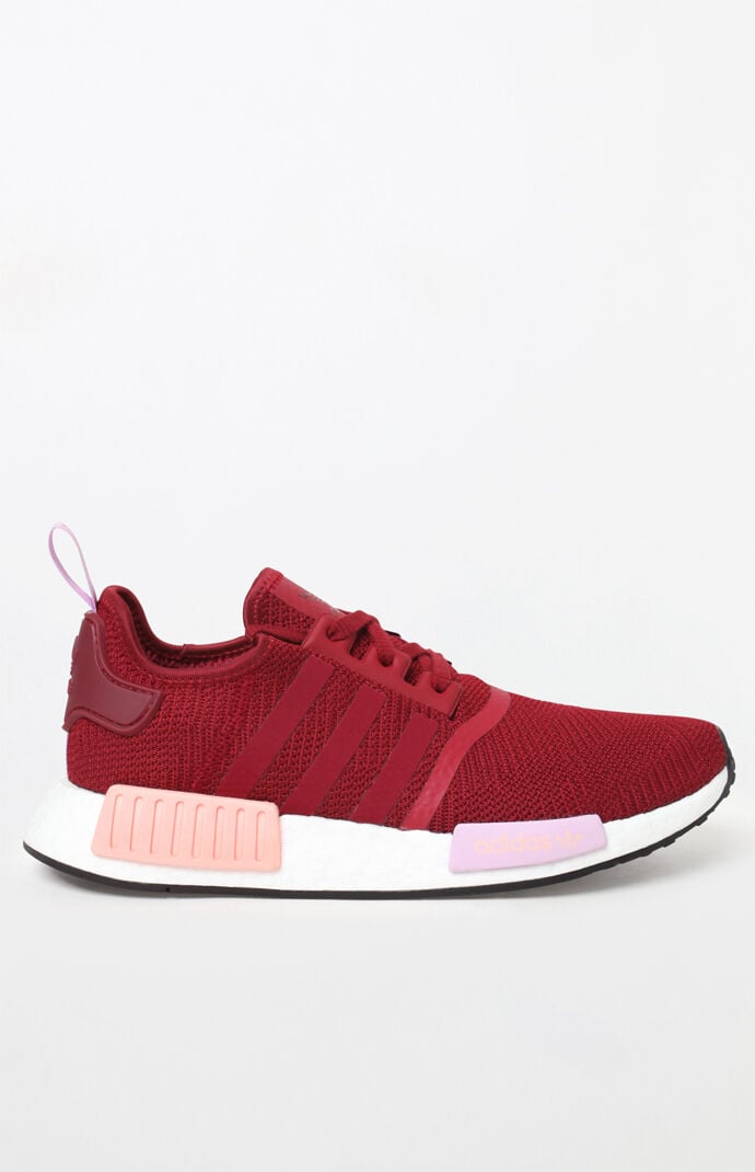 adidas Women s Burgundy NMD R1 Sneakers PacSun PacSun