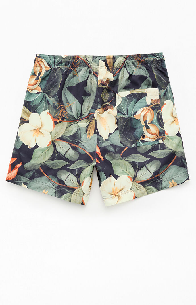 Pacsun Flores AOP 4.5" Swim Trunks