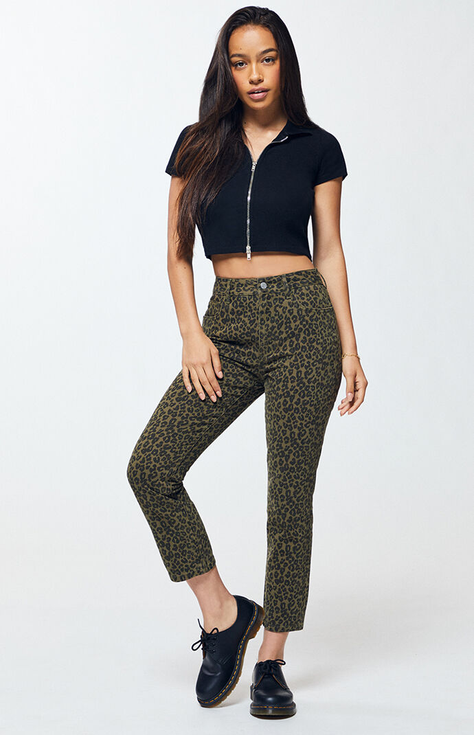 animal print mom jeans