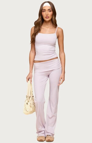 Oriane Foldover Flared Leggings image number 5