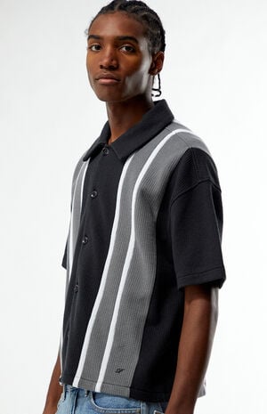 Black Sloan Textured Camp Shirt