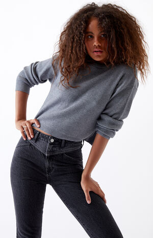 pacsun mom jeans black