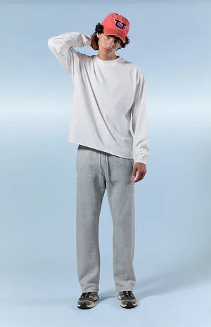 Gray Johnny Fleece Straight Sweatpants image number 1