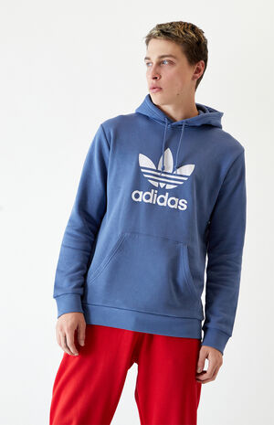 Blue Trefoil Pullover Hoodie image number 1